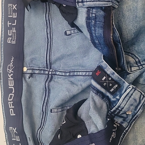 Men's Projek Raw Denim Jeans Size 38 Blue - Picture 2 of 12